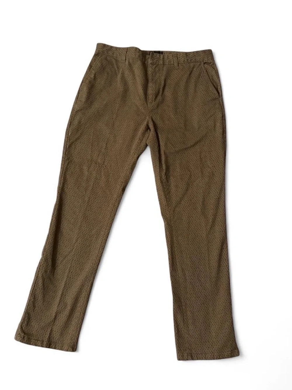 $98 Obey Men's Brown Chino Relaxed Trousers Sz 36